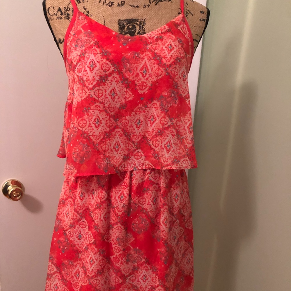NWOT summer coral dress small